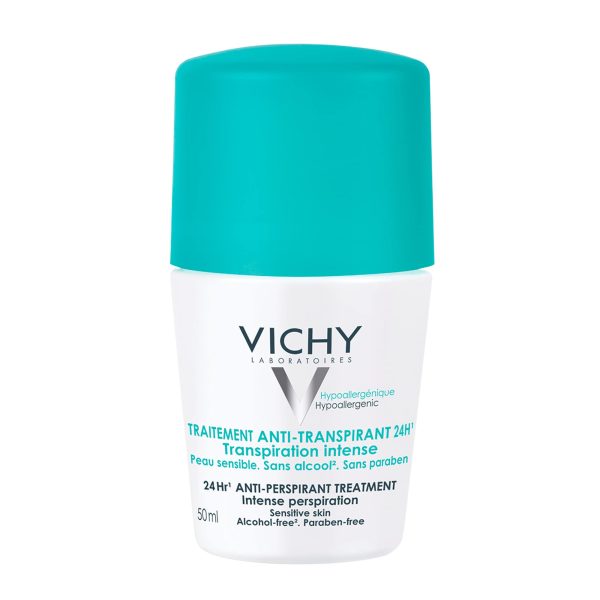 Vichy 48 Hr No Trace Roll On Anti-Perspirant For Sensitive Skin  Deodorant 50ml